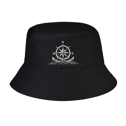 Compass Graphic Minimalist Outdoor Bucket Hat