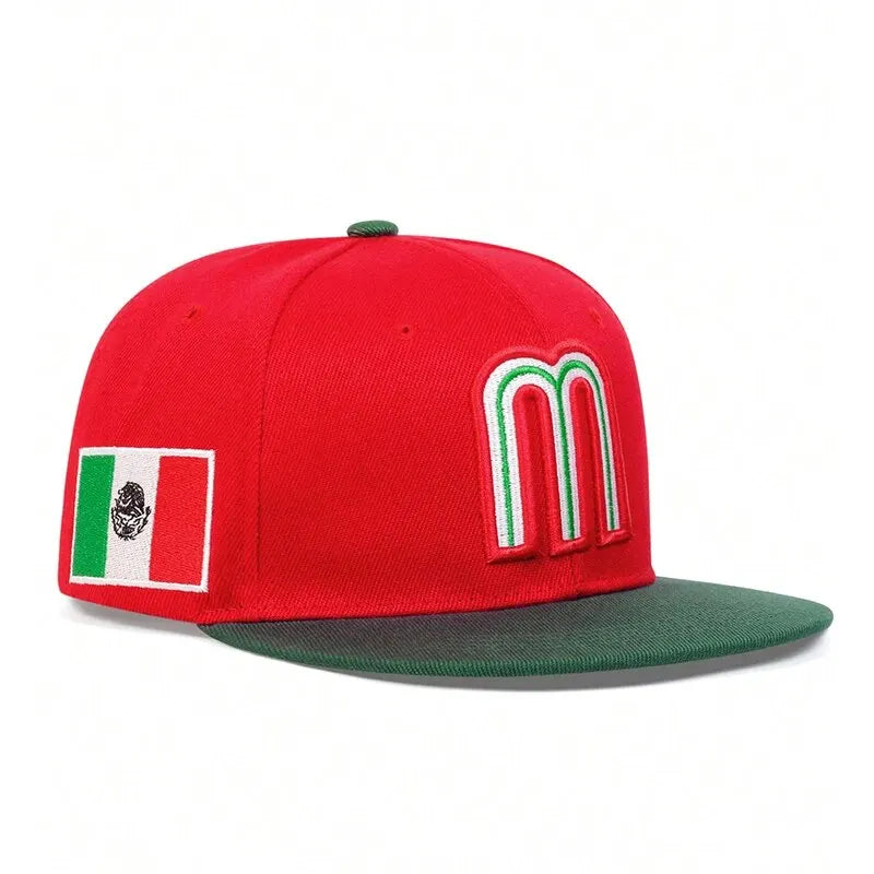 Unisex Simple Letter M Embroidery Hip-hop Hats Outdoor Adjustable