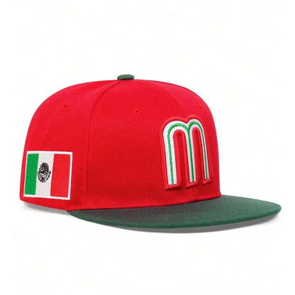 Unisex Simple Letter M Embroidery Hip-hop Hats Outdoor Adjustable