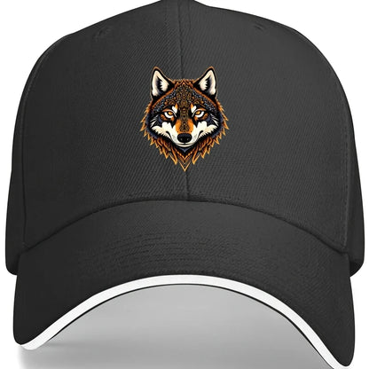 Wolf Head Graphic Unisex Summer Baseball Cap