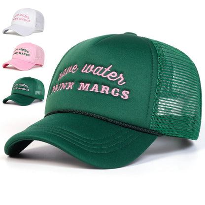 Unisex Drink Margs Letter Embroidery Baseball Cap