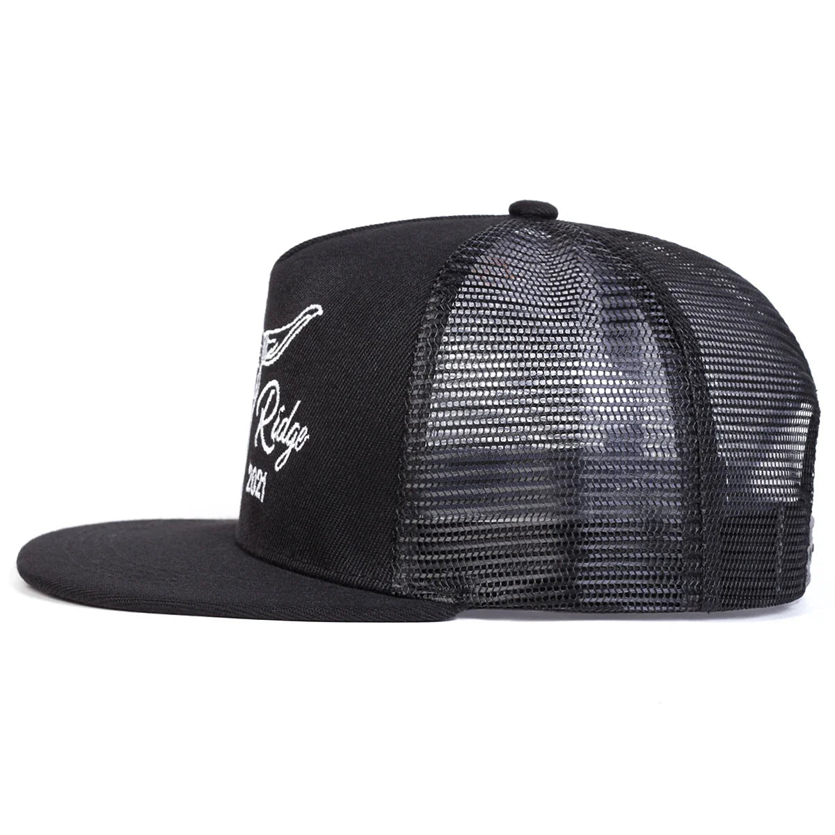 Unisex Ox Head Embroidery Hip-hop Net Hats