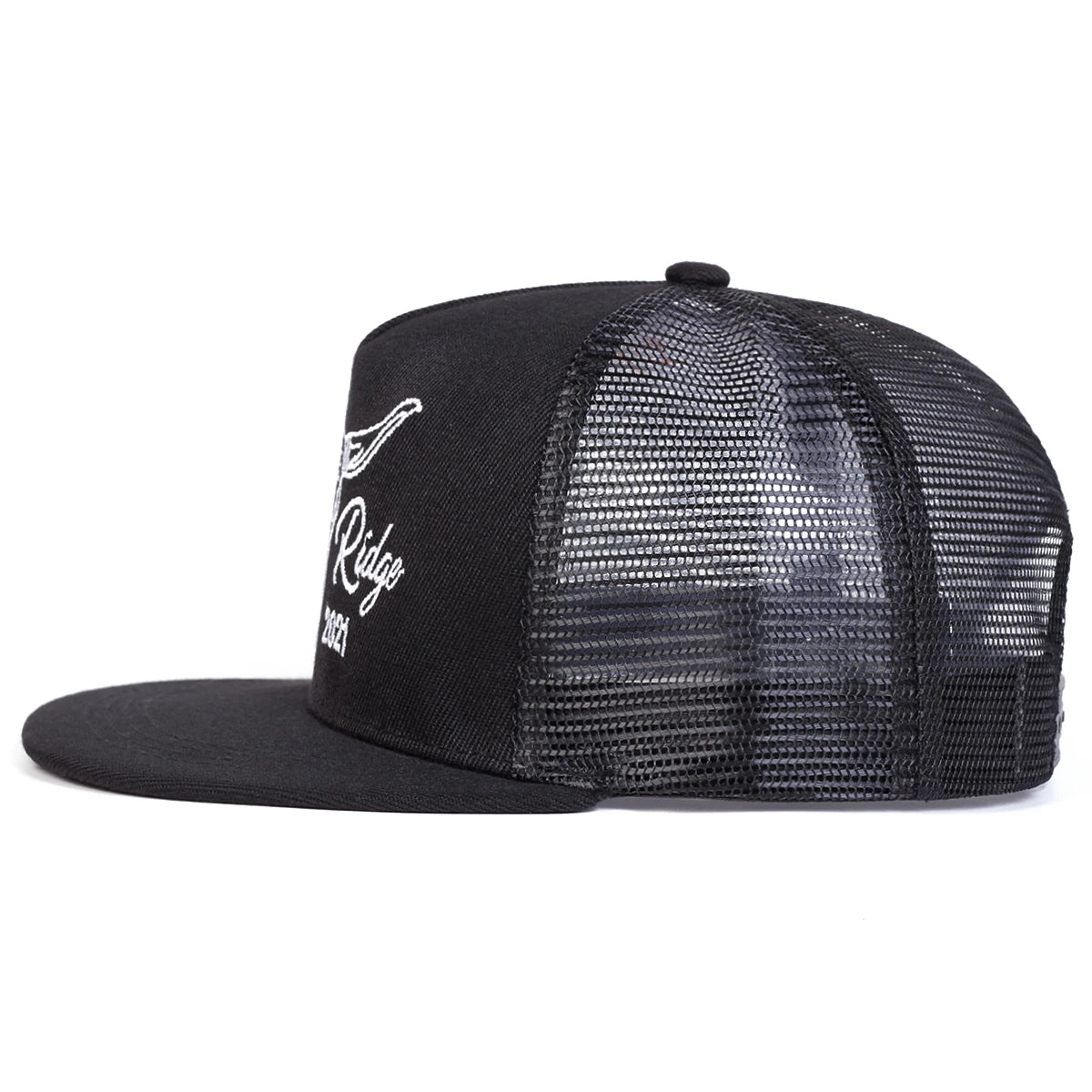 Unisex Ox Head Letter Embroidery Hip-hop Net Hats