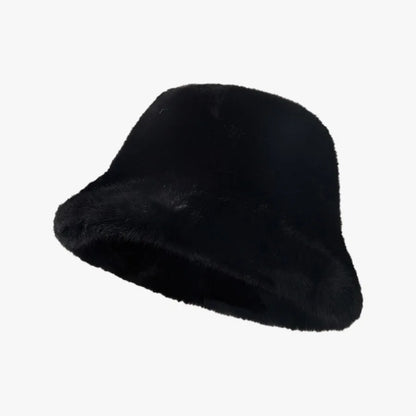 Faux Fur Winter Bucket Hat with Ear Protection