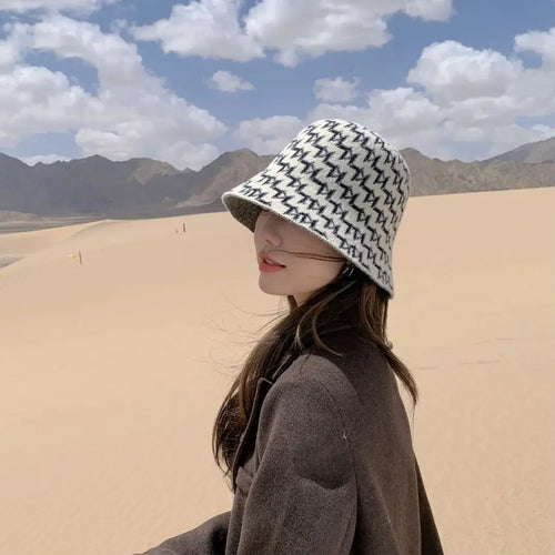 Korean Rabbit Fur Bucket Hat