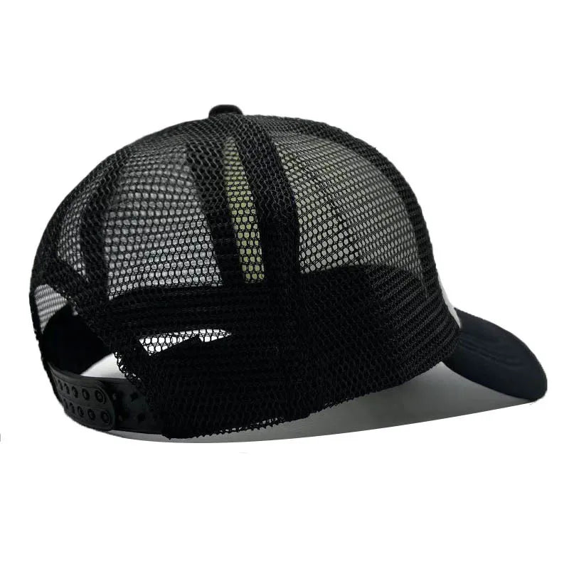 Unisex Letter Fish Embroidered Baseball Cap