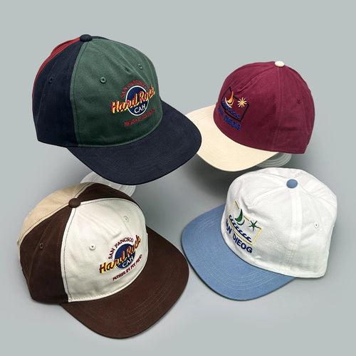 Street Color Block Letter Snapback Cap