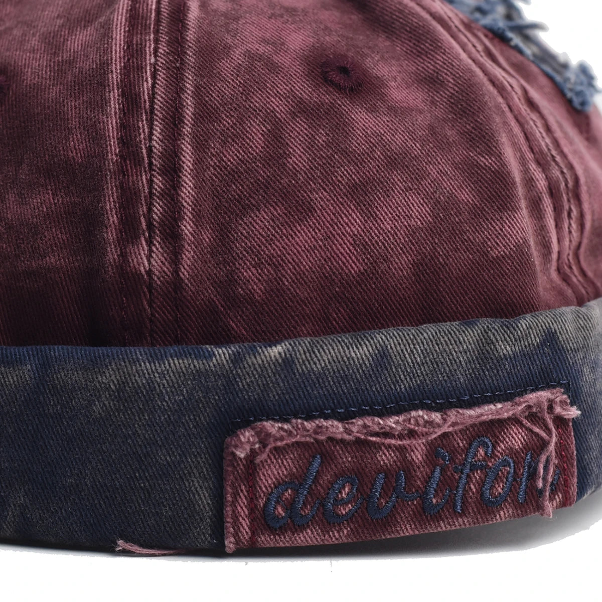 Retro Washed Brimless Docker Bucket Hat
