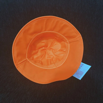 Quick Dry Orange UV Big Brim Bucket Hat