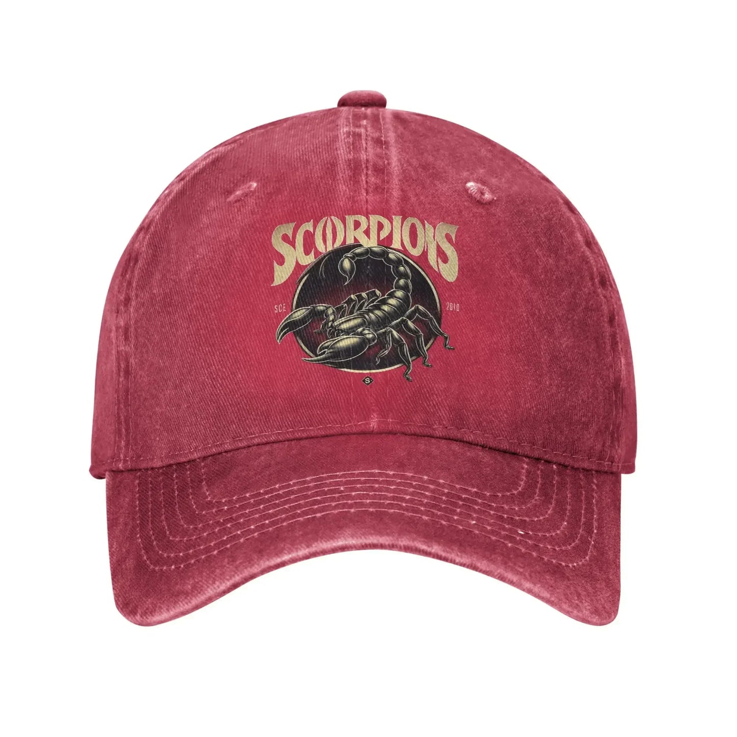 Scorpions Rock Band Washed Trucker Baseball Cap