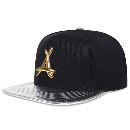 Unisex Personality A Letter Label Hip-hop Hats
