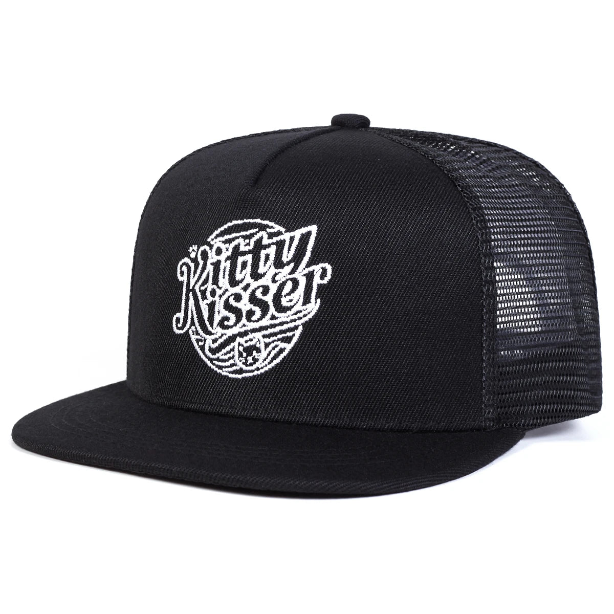 Kitty Kisser Embroidery Hip Hop Snapback Cap