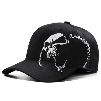 Unisex Side Skull Pattern Embroidery Baseball Caps