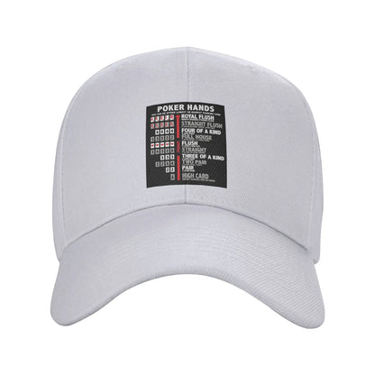 Poker Hands Streetwear Baseball Cap