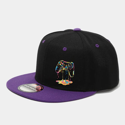 Two Color Block American Snapback Cap