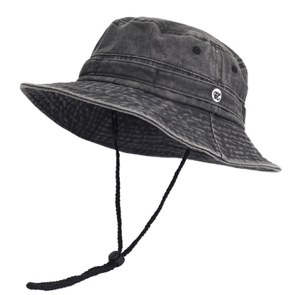 Washed Cotton Outdoor Sun Bucket Hat
