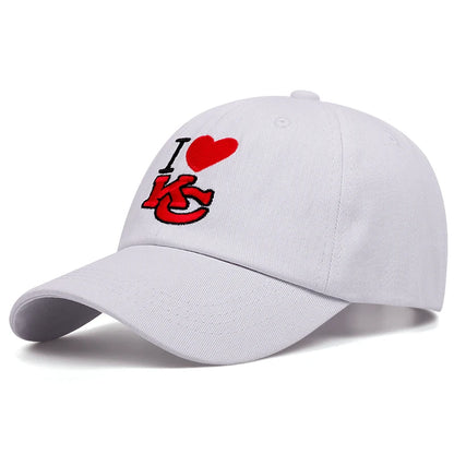 KC Love Letter Embroidery Hip Hop Casual Baseball Cap