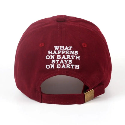DAMN Letter Embroidery Distressed Washed Baseball Cap