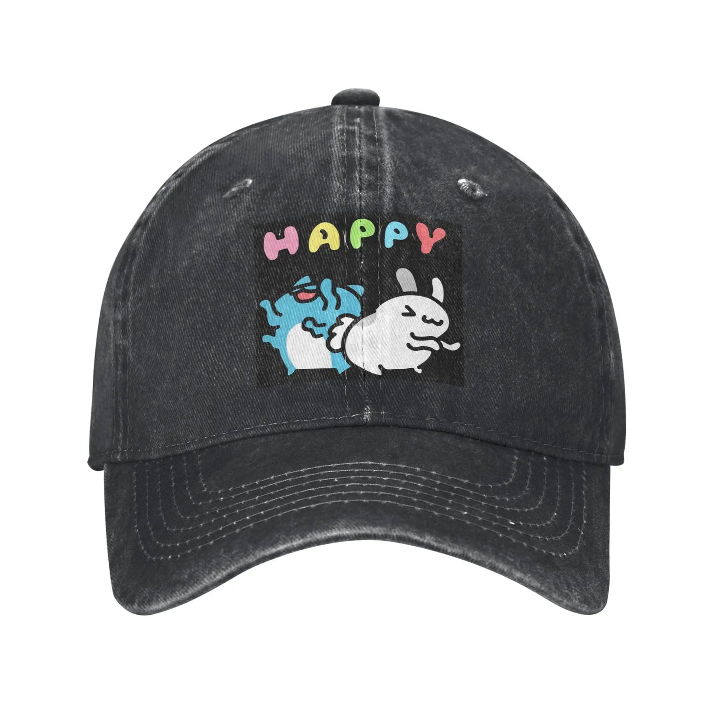 Bugcat Capoo Washed Denim Adjustable Baseball Cap