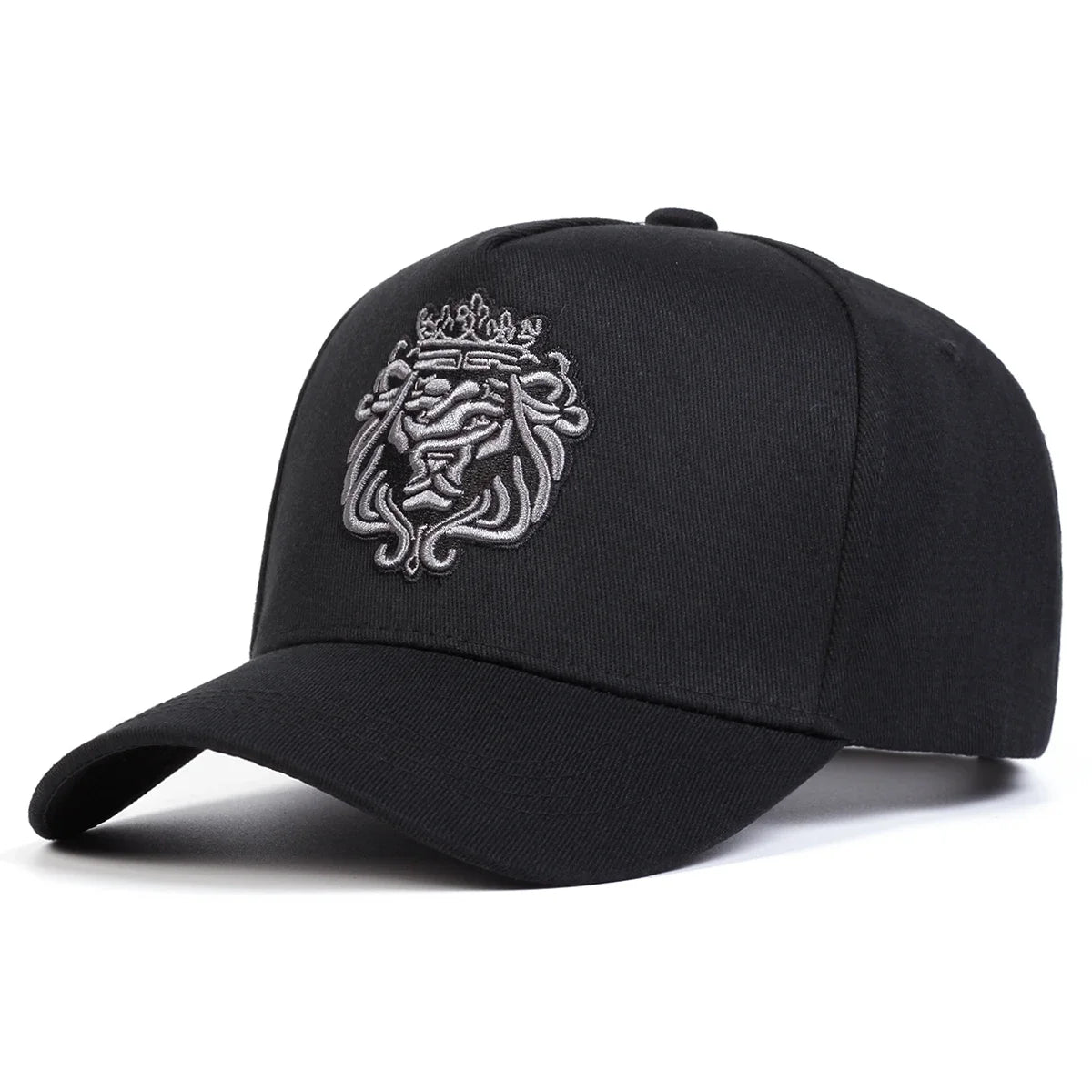 Unisex Crown Lion Embroidery Baseball Caps