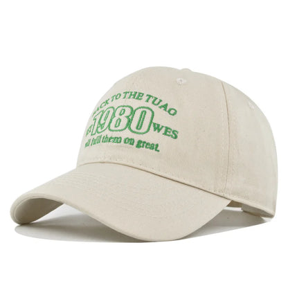 Snapback Cap Letter Embroidery Vintage Streetwear Sun Hat