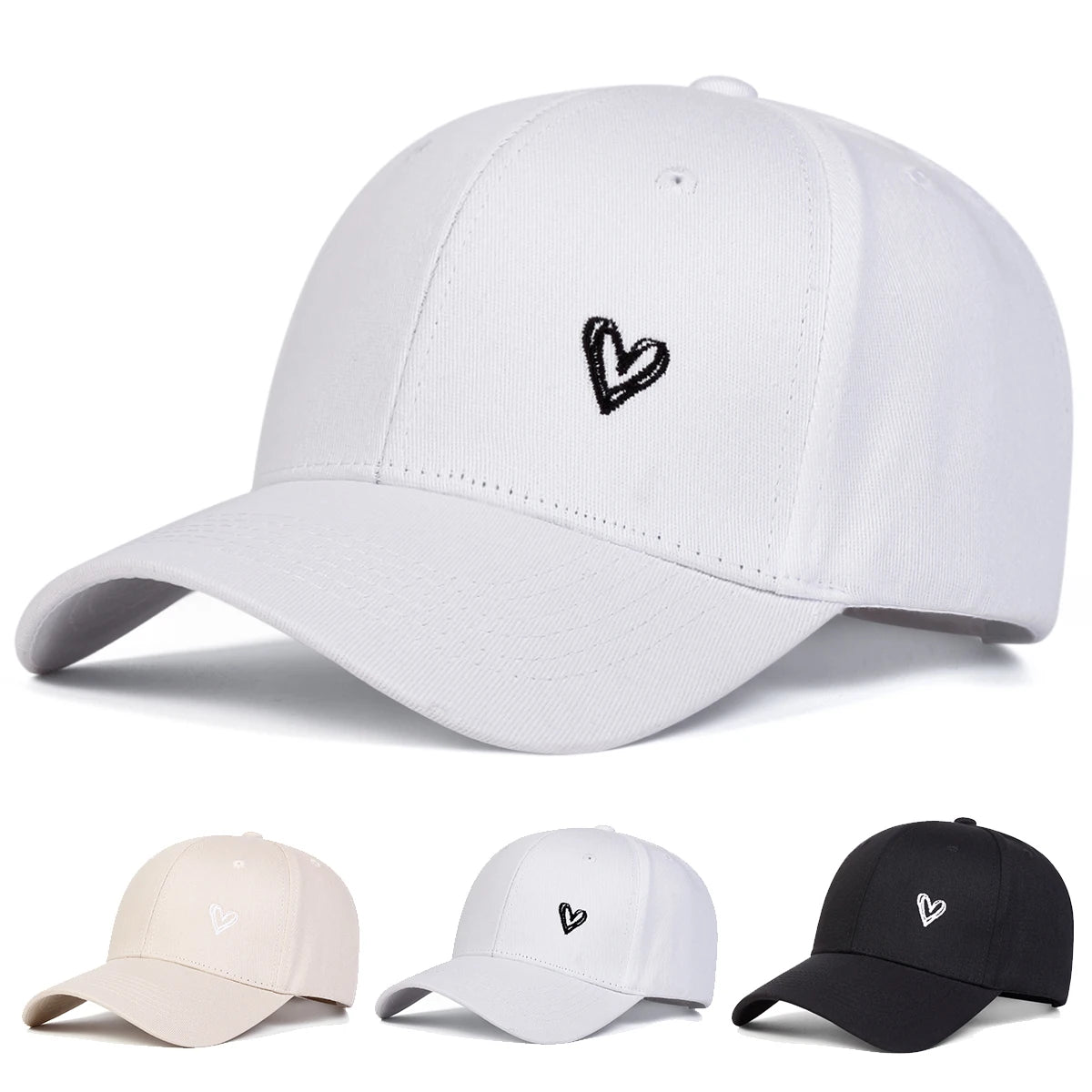 Unisex Love Embroidery Baseball Caps