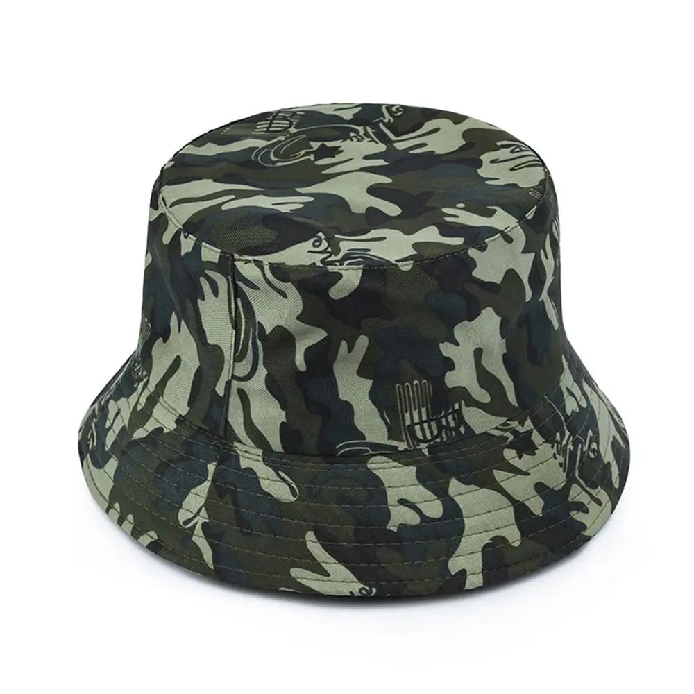 Camouflage Foldable Wide Brim Bucket Hat