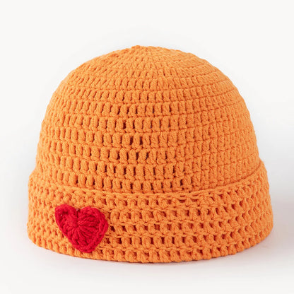 Handmade Crochet Love Yarn Winter Bucket Hat