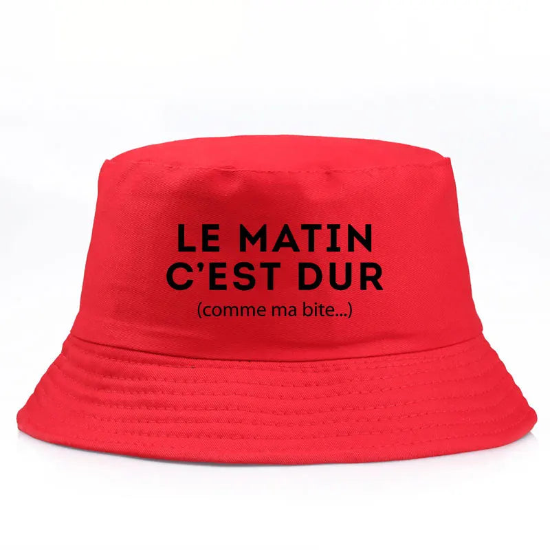 Reversible Funny Streetwear Bob Le Matin Bucket Hat