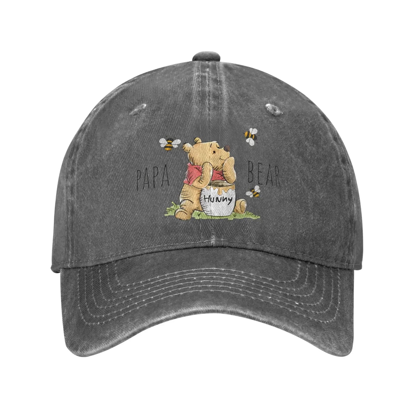 Winnie The Pooh Papa Vintage Distressed Baseball Cap
