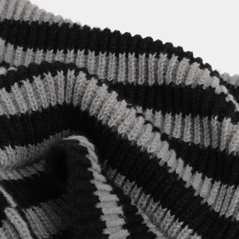 Little Devil Striped Cat Ear Bucket Hat