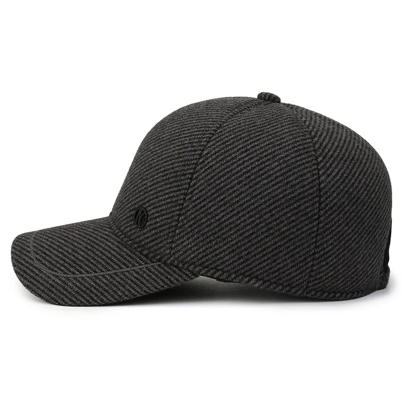 Autumn Winter Baseball Cap with Ear Flaps