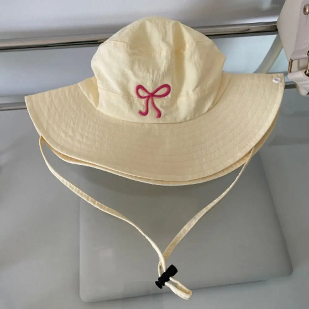 Quick Dry Bow Strap Bucket Hat