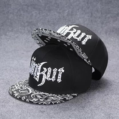 Letter Embroidery Hip Hop Snapback Baseball Cap