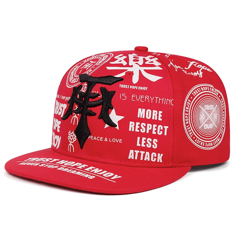 Le Dagger Graffiti Embroidery Snapback Cap