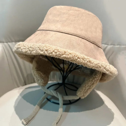 Japanese Double Sided Lamb Wool Bucket Hat
