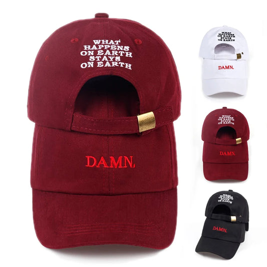 DAMN Embroidered Dad Hip Hop Baseball Cap