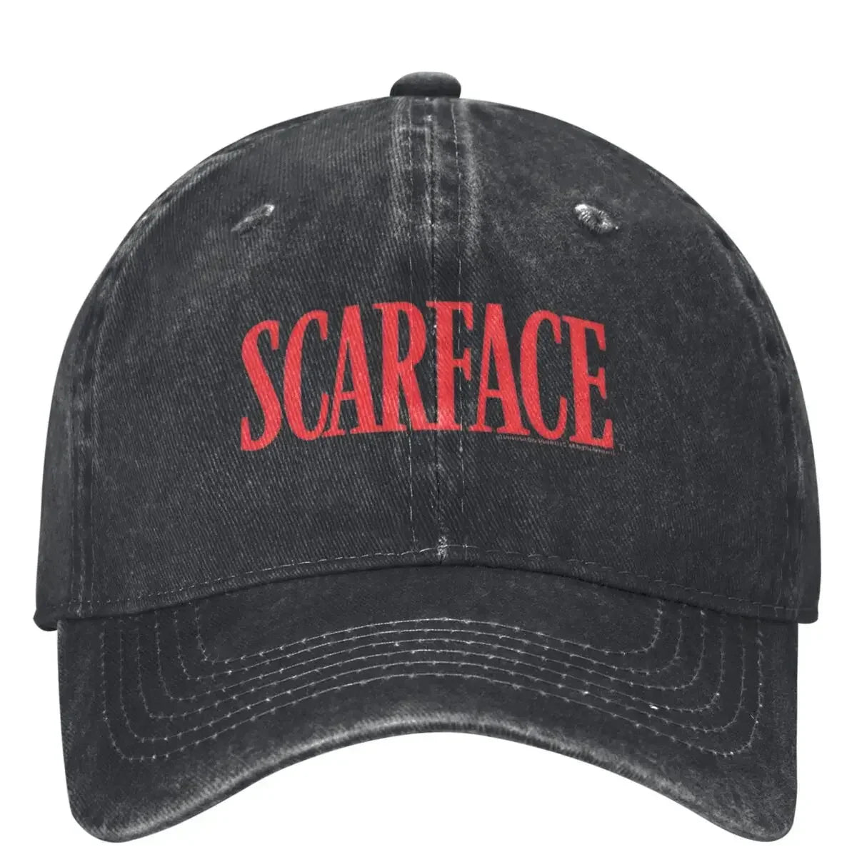 Scarface Red Vintage Distressed Baseball Cap