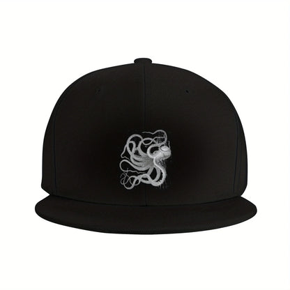 Vintage Nautical Octopus Art Outdoor Snapback Cap