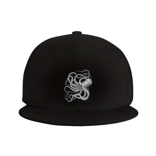 Vintage Nautical Octopus Art Outdoor Snapback Cap