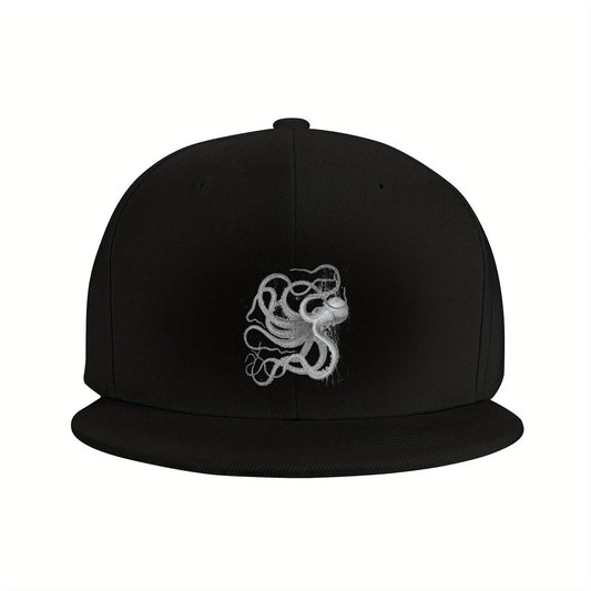 Vintage Nautical Octopus Art Outdoor Snapback Cap