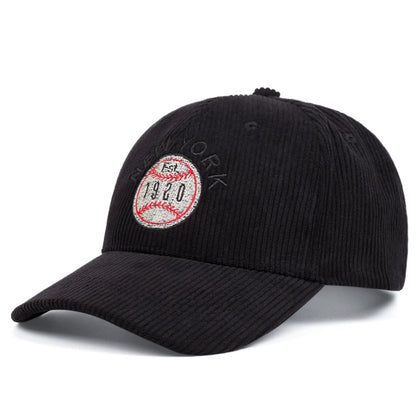 New York Corduroy Embroidered Baseball Cap