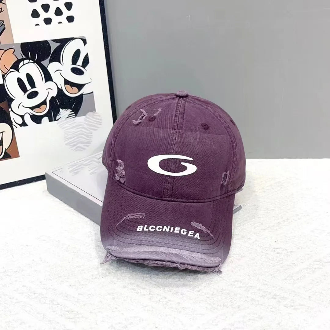 Paris B Embroidered Sports Baseball Cap