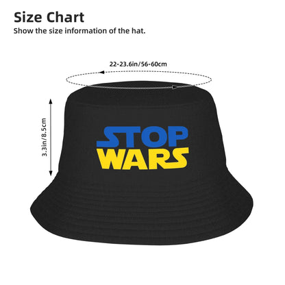 Ukraine Stop Wars Hawaii Casual Vacation Bucket Hat