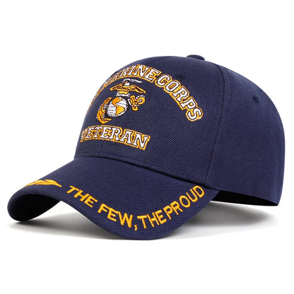 Us Marine Corps Veteran Embroidery Baseball Cap
