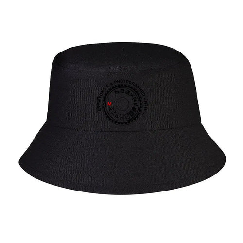 Circular Badge Graphic Winter Bucket Hat