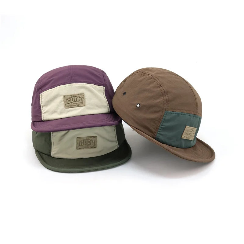 Quick Dry Short Brim Hiking Snapback Cap