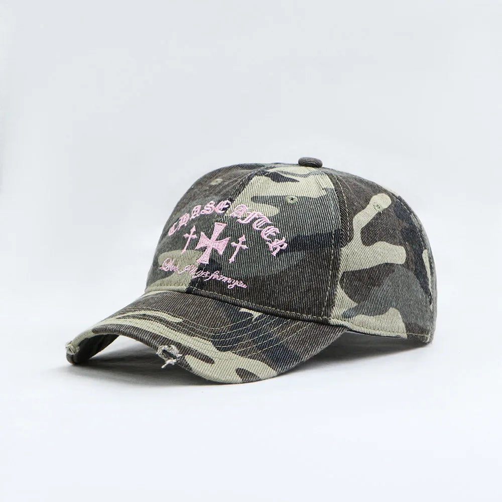 Cross-Stitch Camouflage Baseball Cap