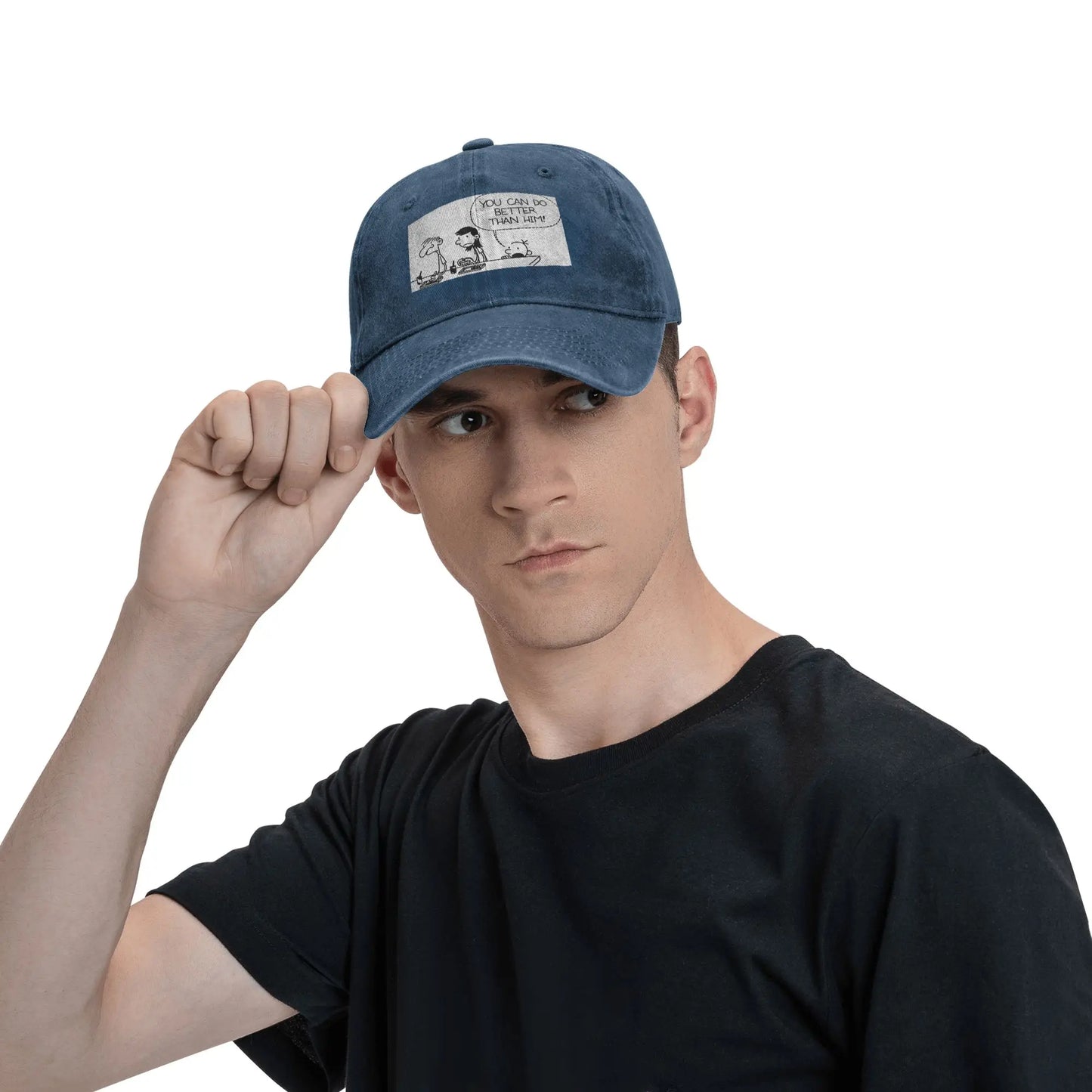 Diary Of Wimpy Kid Better Than Him Denim Baseball Cap