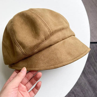 Suede Pile Warm Windproof Bucket Hat